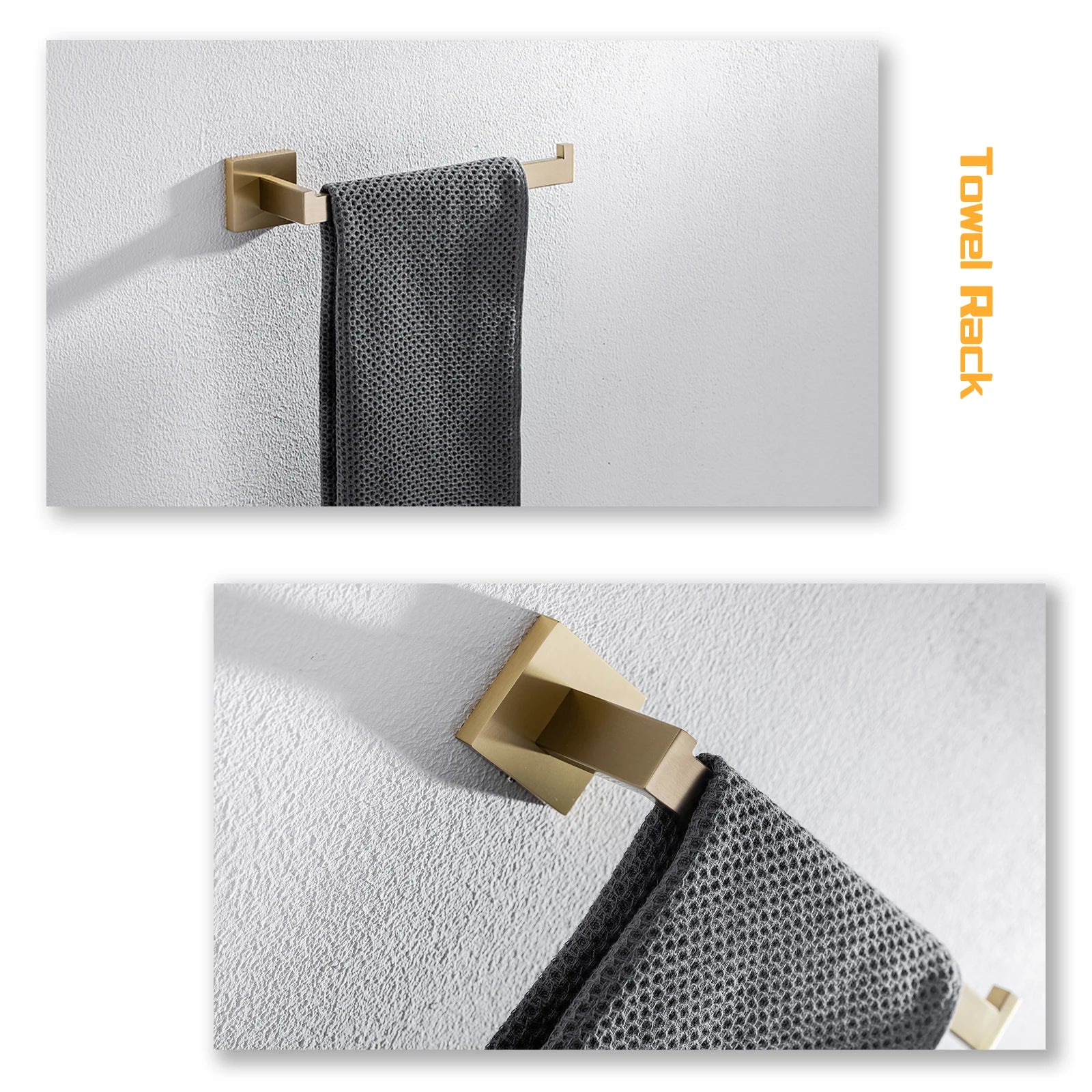 Bathroom Hardware Set Bathroom Accessories Black Robe Hook Towel Rail Bar Rack Bar Shelf Tissue Paper Holder Toothbrush Holder