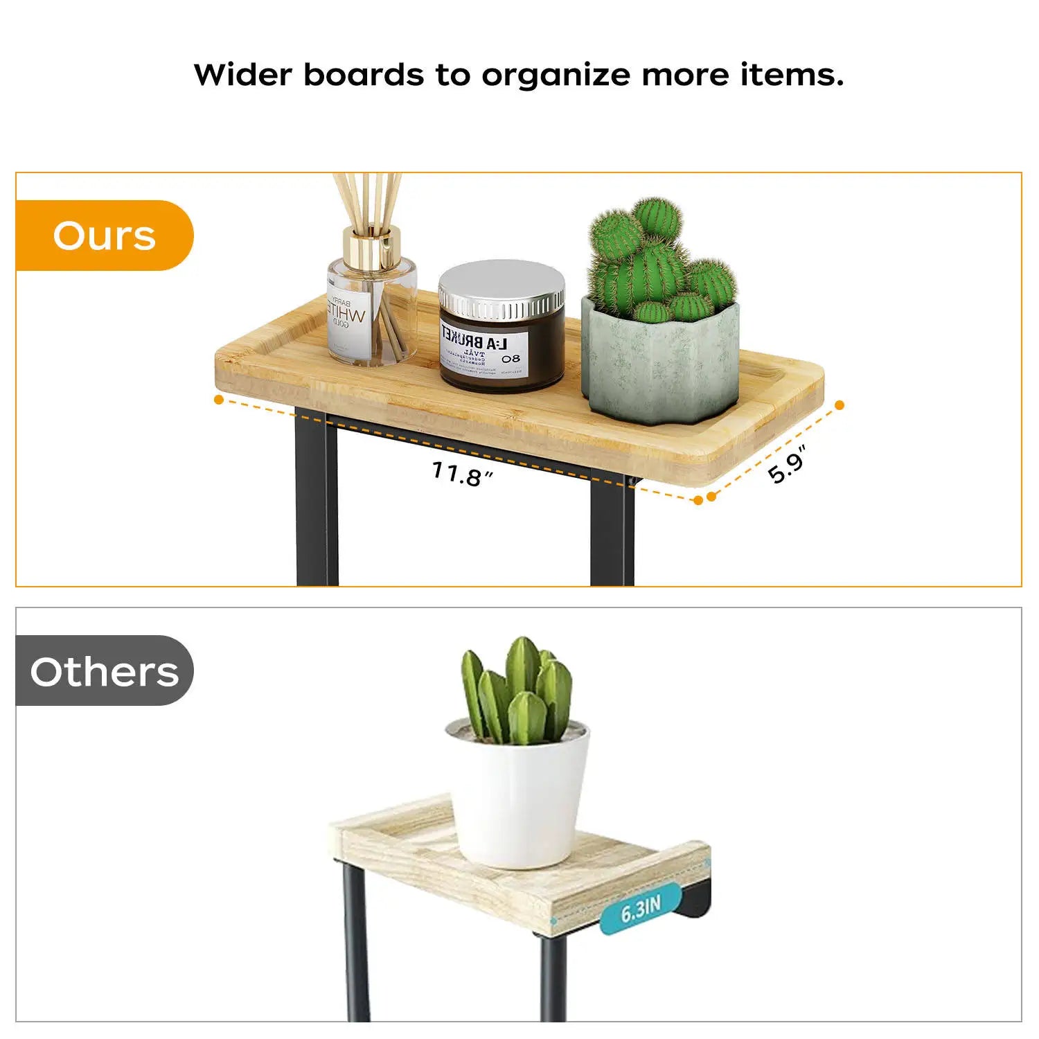 Space-Saving Wood Double Tier Bathroom Wall Mounted Bath Towel Rack Toilet Storage Shelf for Household Use