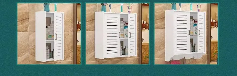 Bathroom Shelving Wood Wall Hanging Storage Rack Cabinet Corner Rack Plastic Elegant Modern Home Furniture Organization Holders