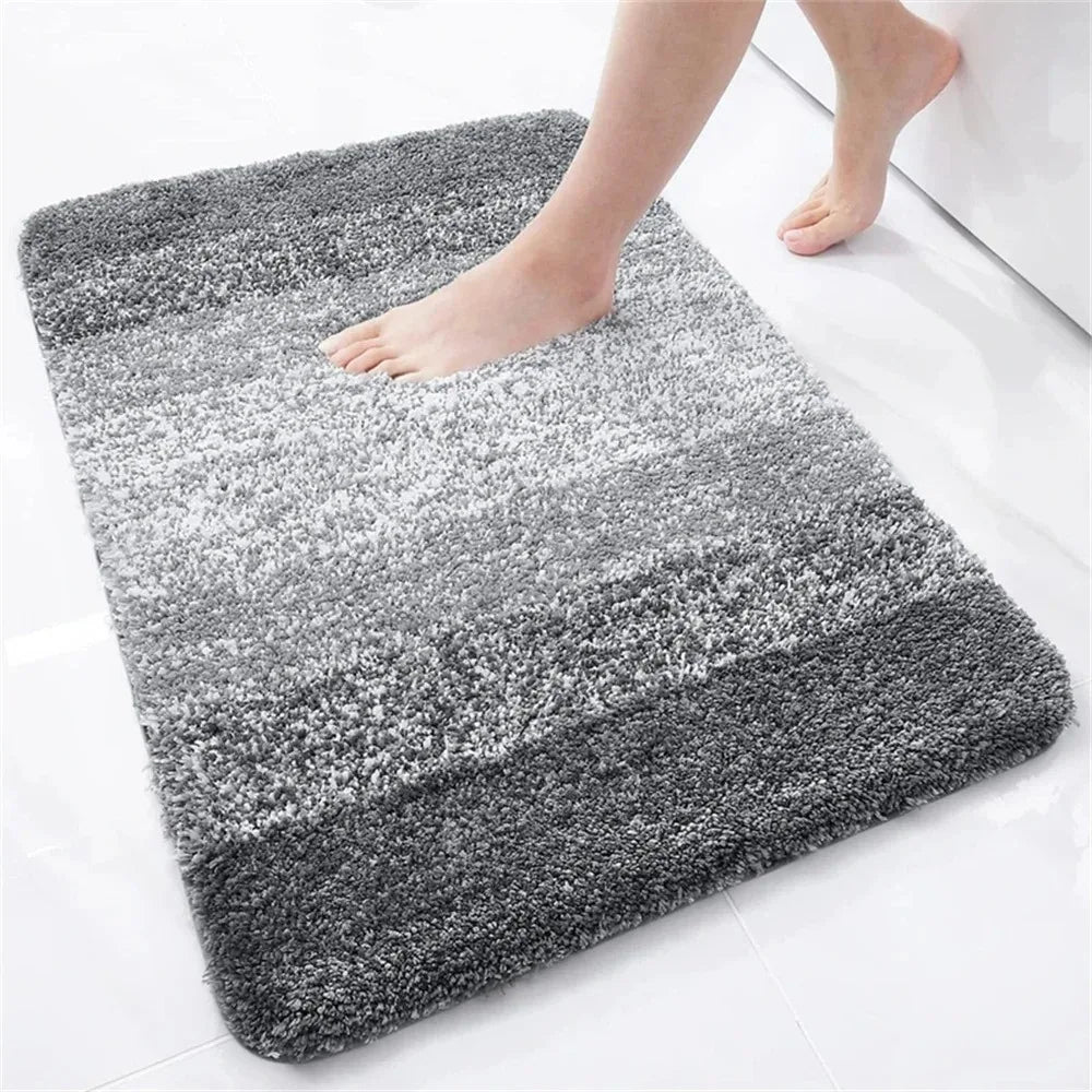 Home bathroom, thickened bathroom floor mat, bathtub absorbent mat, plush material, non-slip mat, entrance mat, bathroom.