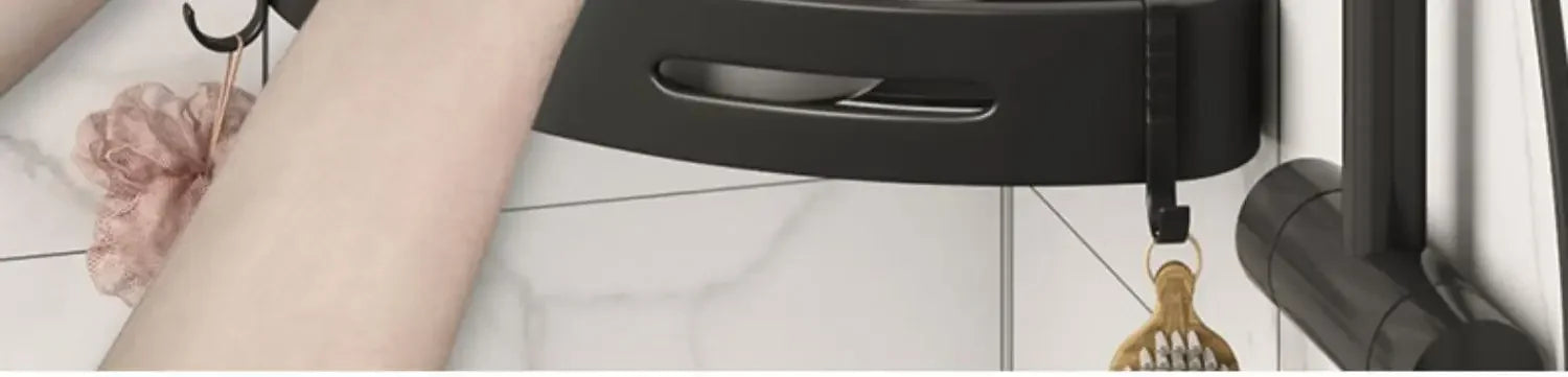 Bathroom Shelves Organizer No Punching Required Kitchen Corner Shelf Racks Shampoo Makeup Storage Holder Shower Towel Caddy Rack