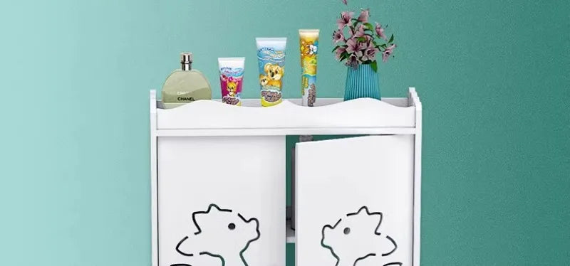 Bathroom Shelving Wood Wall Hanging Storage Rack Cabinet Corner Rack Plastic Elegant Modern Home Furniture Organization Holders