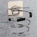 Bathroom Hair Dryer Holder Free Punching Hair Care Tools Holder Adhesive Wall Mount Barber Salon Tools