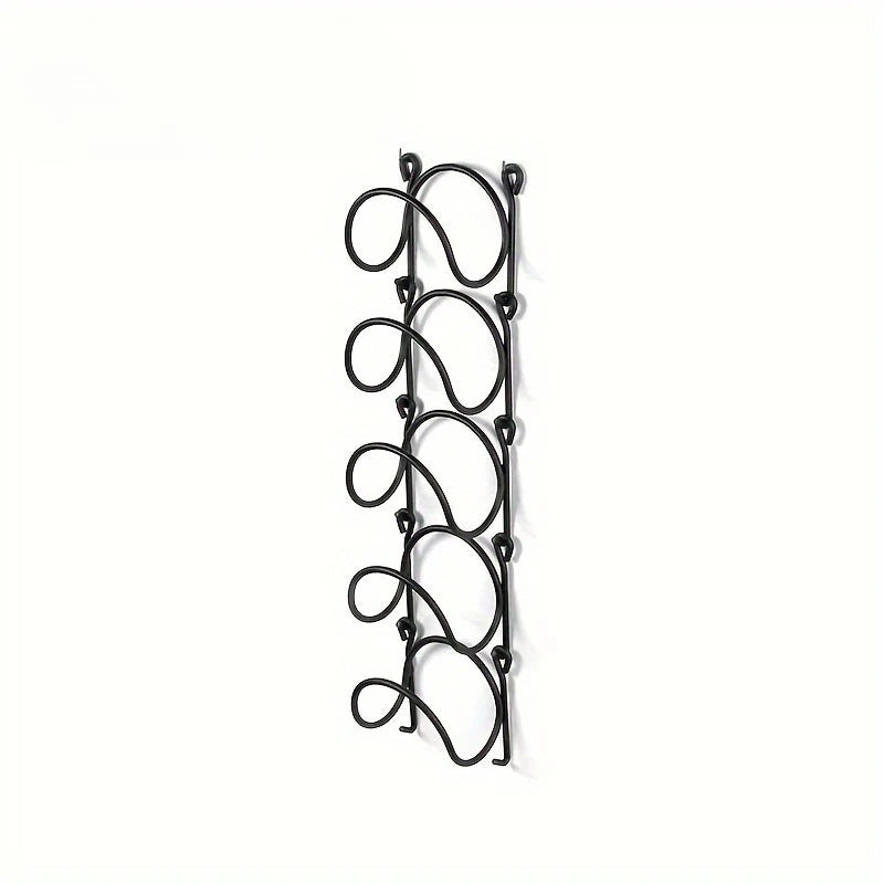 Bathroom Towel Rack with Hooks, Non Perforated Wall Mounted Towel Iron Forging Rack, Bathroom Accessories, Storage Rack