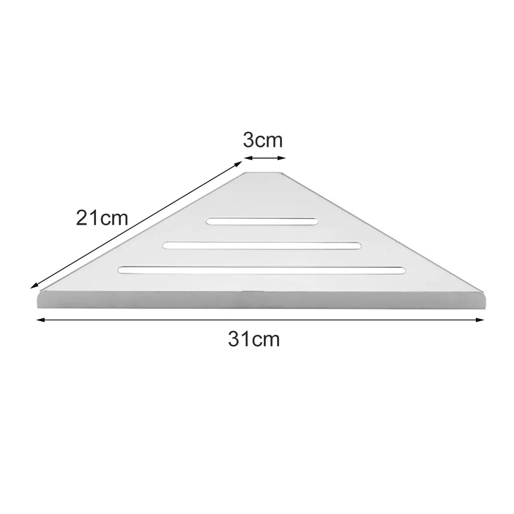 Bathroom Shelf Corner Shower Shelf No Drilling 304 Stainless Steel Corner Organizer Storage Heavy-Duty Hollow Shampoo Rack