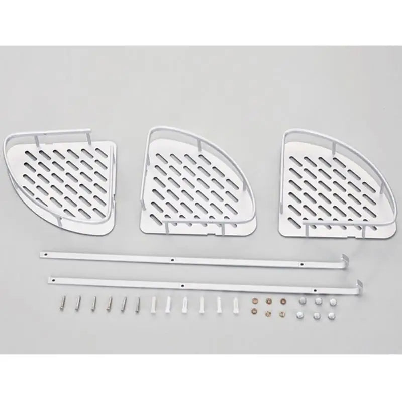 Bathroom Corner Shelf Shower Shelves Dusche Eckregal Bad Wall Badregal Storage Organizer Floating Ablage Bohren