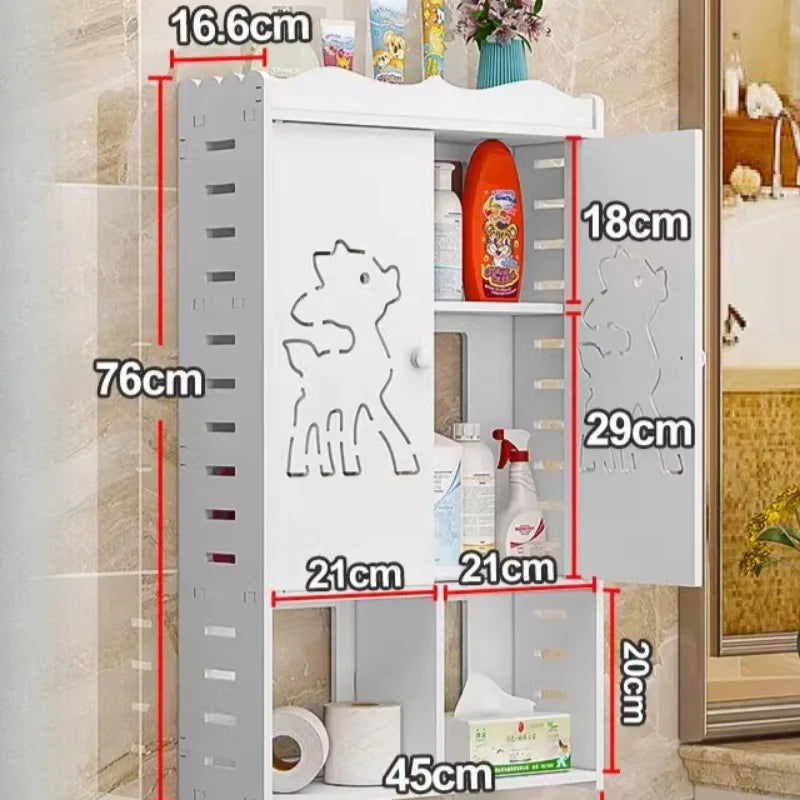 Bathroom Shelving Wood Wall Hanging Storage Rack Cabinet Corner Rack Plastic Elegant Modern Home Furniture Organization Holders