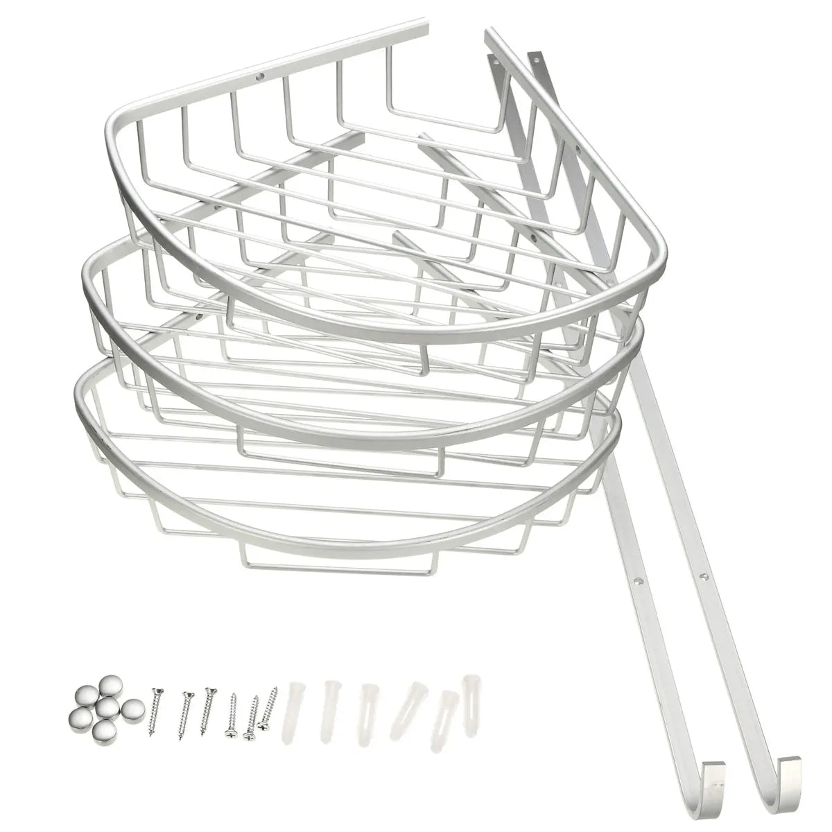 Bathroom Shelves Aluminum Shower Triangular Rack Storage Corner Shelf For Shampoo Soap Cosmetic Basket Holder 2/3 Layer
