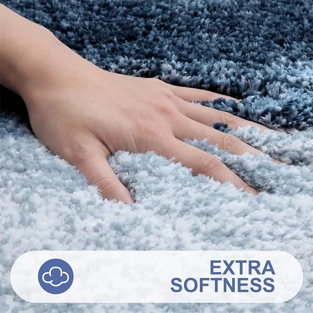 Home bathroom, thickened bathroom floor mat, bathtub absorbent mat, plush material, non-slip mat, entrance mat, bathroom.