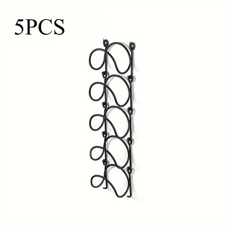 Bathroom Towel Rack with Hooks, Non Perforated Wall Mounted Towel Iron Forging Rack, Bathroom Accessories, Storage Rack